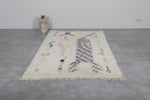 Vintage Handmade Berber Moroccan Rug | 4.6 FT X 8.2 FT