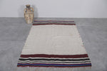 Flatwoven handmade moroccan berber rug - 3.5 FT X 4.6 FT