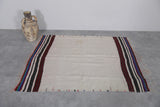 Flatwoven handmade moroccan berber rug - 3.5 FT X 4.6 FT