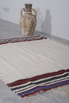 Flatwoven handmade moroccan berber rug - 3.5 FT X 4.6 FT