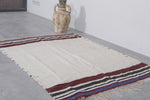 Flatwoven handmade moroccan berber rug - 3.5 FT X 4.6 FT