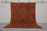 Handmade Brown Moroccan Rug - Custom Wool Design