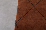 Handmade Brown Moroccan Rug - Custom Wool Design