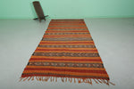 Handmade Berber Carpet - 4.9 X 11.4 Feet | Moroccan Tribal Rug