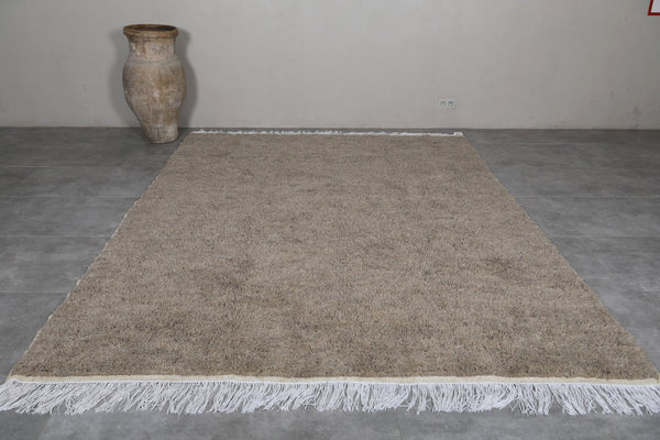 Large custom grey Moroccan rug – Handwoven elegance for your home