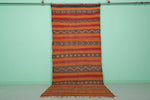 Handmade Berber Carpet - 4.9 X 11.4 Feet | Moroccan Tribal Rug