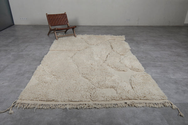 Hand-knotted Moroccan wool rug - Custom modern design