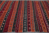 Handmade Moroccan Rug - 5.7 FT X 10.5 FT - Bold Striped Design