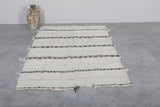 Small flatwoven Moroccan berber rug - 4.1 FT X 7 FT