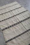 Small flatwoven Moroccan berber rug - 4.1 FT X 7 FT