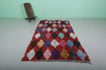 Colorful Berber Moroccan Carpet - 4.6 FT X 8.6 FT | Handcrafted Tribal Decor