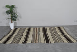 Handwoven Moroccan Rug - 4.9 FT X 8.8 FT - Natural Striped Design