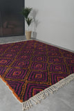 All Wool Patterned Moroccan Rug – Vibrant Custom Design