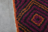 All Wool Patterned Moroccan Rug – Vibrant Custom Design