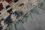 Colorful Boucherouite Moroccan Rug - 3.9 x 6.5 FT | Handmade Hallway Runner