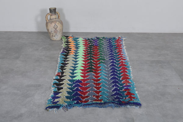 Moroccan runner rug – 2.6 x 6 FT | Vibrant geometric patterns