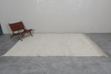 6.3 X 9.6 FT Moroccan Wool Rug - Minimalist Natural Ivory