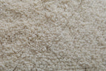 6.3 X 9.6 FT Moroccan Wool Rug - Minimalist Natural Ivory