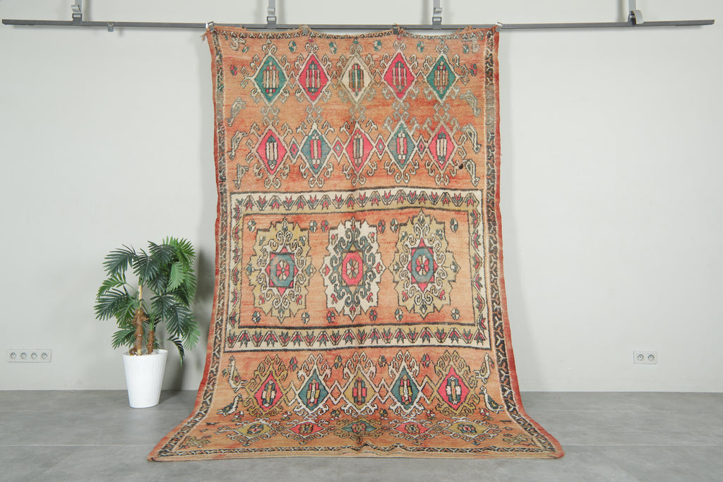 Handmade Moroccan Rug  6.2 x 10.3 feet