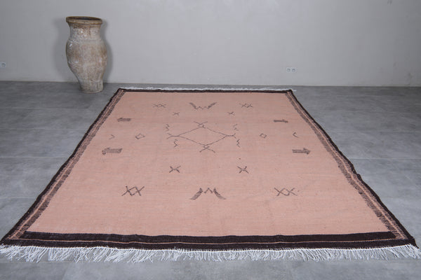 Flat woven kilim rug - Custom moroccan rug - Wool rug