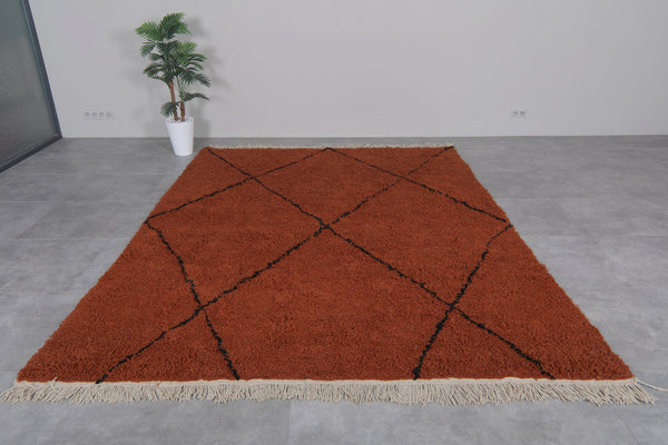 Custom Moroccan rug - Handmade grey wool