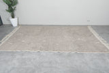 Grey wool Custom size trellis Moroccan rug