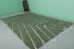 Green Moroccan rug 6.1 ft x 10.2 ft