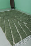 Green Moroccan rug 6.1 ft x 10.2 ft