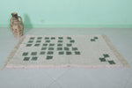 Moroccan wool rug 2.8 FT X 5 FT