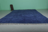 Handmade Large Blue Moroccan Rug - 10.1 x 14.7 ft