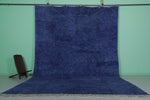 Handmade Large Blue Moroccan Rug - 10.1 x 14.7 ft
