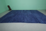 Handmade Large Blue Moroccan Rug - 10.1 x 14.7 ft