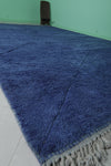 Handmade Large Blue Moroccan Rug - 10.1 x 14.7 ft