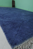 Handmade Large Blue Moroccan Rug - 10.1 x 14.7 ft