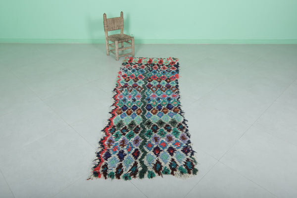 Colorful Moroccan rug - Vibrant diamond pattern | 2.2 x 7.1 ft