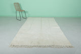 5.2 x 8.4 FT Plush Moroccan Rug – Soft Ivory for Modern Decor