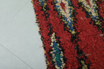 Moroccan Rug - Bold Red Berber Rug with Diamond Design | 4.4 x 8.5 ft