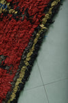 Moroccan Rug - Bold Red Berber Rug with Diamond Design | 4.4 x 8.5 ft