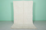 5.2 x 8.4 FT Plush Moroccan Rug – Soft Ivory for Modern Decor