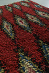 Moroccan Rug - Bold Red Berber Rug with Diamond Design | 4.4 x 8.5 ft