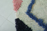 Moroccan Rug - Abstract Wavy Patterned Berber Shag Rug | 2.6 x 6.2 ft