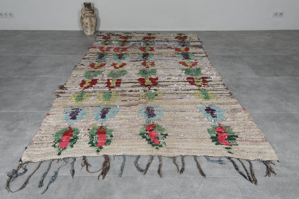 Authentic vintage berber rug 4.8 x 8.3 ft - Bold tribal design