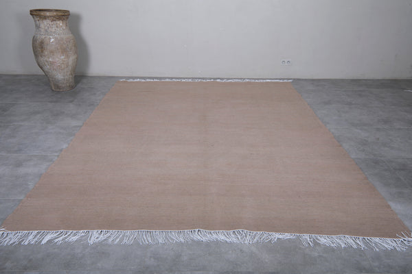Minimalist Moroccan rug – Timeless neutral design | 7.8 FT x 9.8 FT