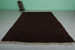 Rich Dark Moroccan Wool Rug 7.8 FT X 10 FT - Luxurious Handmade