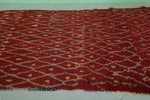 Red moroccan rug 4 FT X 10.2 FT