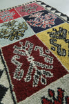 Traditional Moroccan Berber Rug - Colorful Patchwork Tribal Design