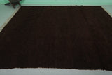 Rich Dark Moroccan Wool Rug 7.8 FT X 10 FT - Luxurious Handmade