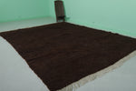 Rich Dark Moroccan Wool Rug 7.8 FT X 10 FT - Luxurious Handmade