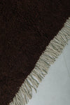 Rich Dark Moroccan Wool Rug 7.8 FT X 10 FT - Luxurious Handmade