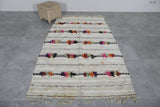 Stunning Flatwoven berber Moroccan rug - 3.8 FT X 6.4 FT